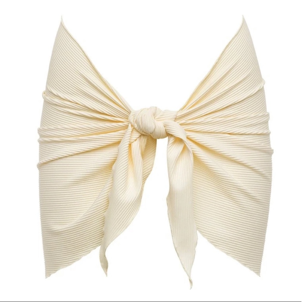 Montce Cream Rib Sarong NWT